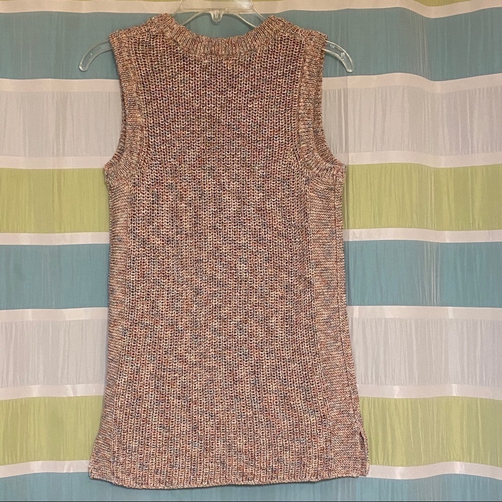 Ella Moss Marbled Knit Sleeveless Sweater Sz Small - Picture 7 of 9
